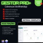 Sistema de Cobranças em PHP - Gestor PRO+ White Label SaaS 2024